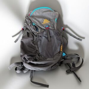 Gregory Nano 24 Gray & Teal Hiking Backpack Camping & Hydration Lightweight